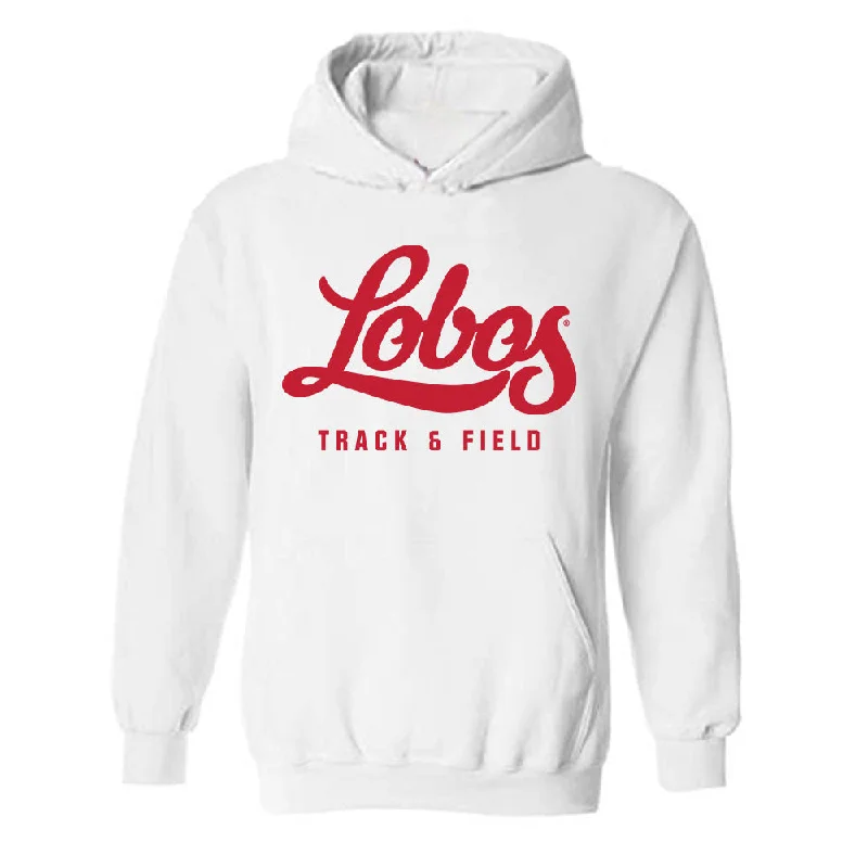 New Mexico - NCAA Women's Track & Field : Meadow Drebert - Classic Shersey Hooded Sweatshirt Hoodie with Drawcord Adjustable Secure