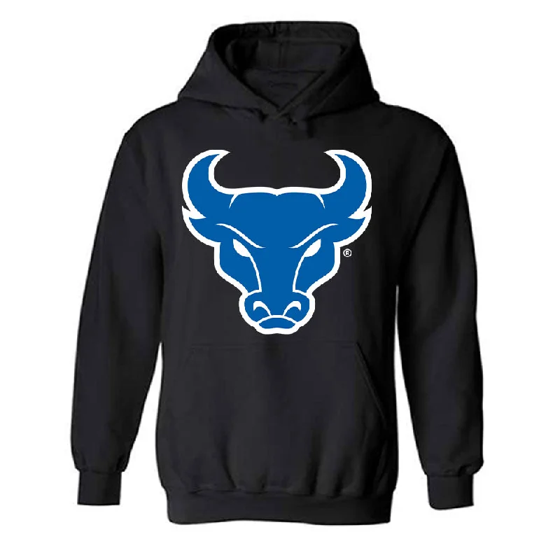 Buffalo - NCAA Women's Track & Field : Maria Akalonu - Hooded Sweatshirt Hoodie with Side Slits Relaxed Casual