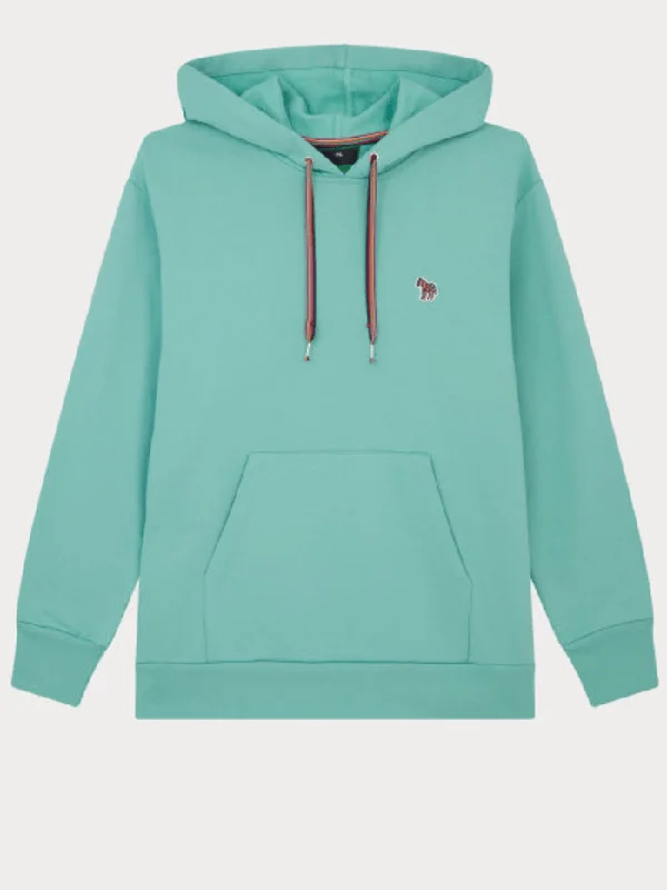 Paul Smith Zebra Motif Emerald Green Hoodie W2R-181VB-E20616-33 Hoodie with Rhinestones Sparkly Elegant