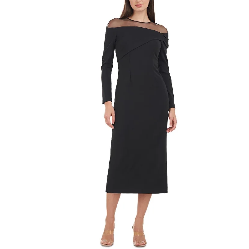 JS Collections Womens Brinely Illusion  Cocktail and Party Dress Tunics Stylish modern