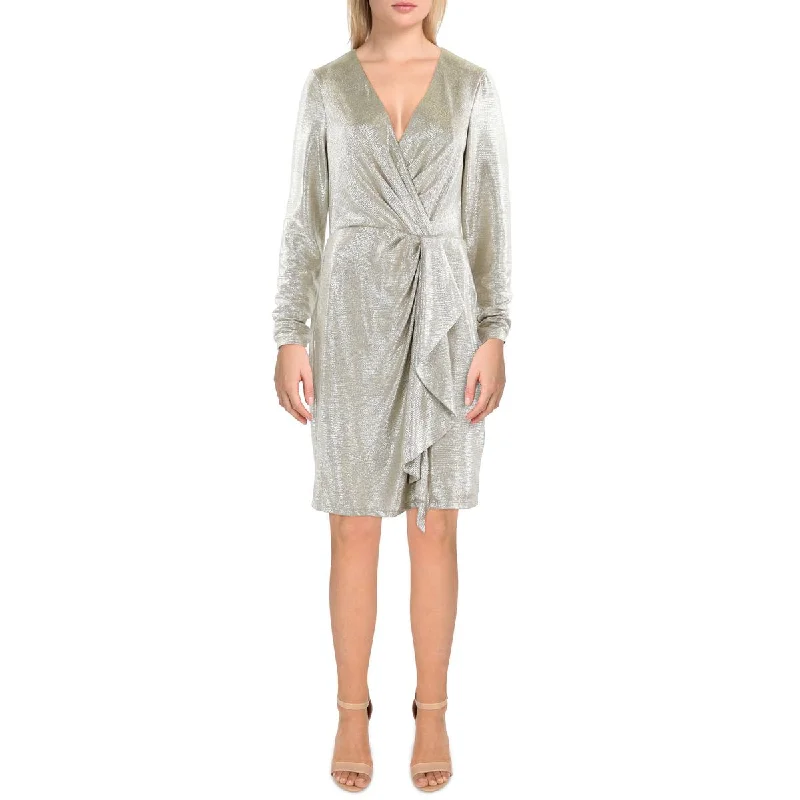 Lauren Ralph Lauren Womens Metallic  Cocktail And Party Dress Tunics Recommended stylist
