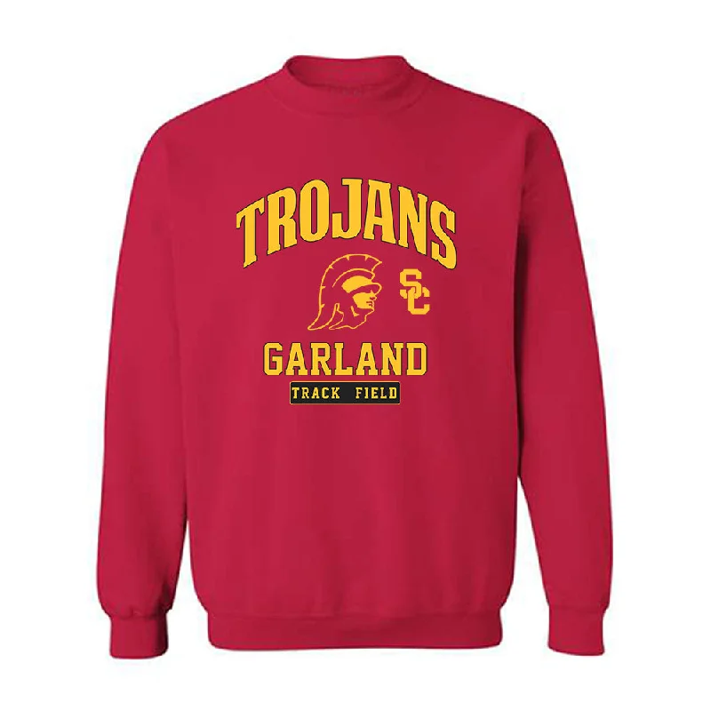 USC - NCAA Women's Track & Field (Outdoor) : Reese Garland - Crewneck Sweatshirt Classic Fashion Shersey Hoodie with Turtle Neck Cozy Winter