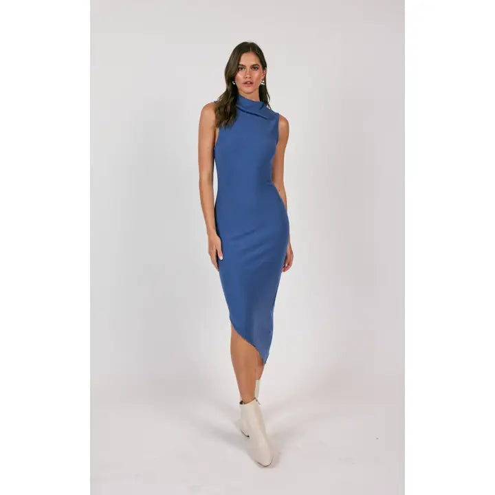 ASYMMETRICAL DRESS Casual Short Summer