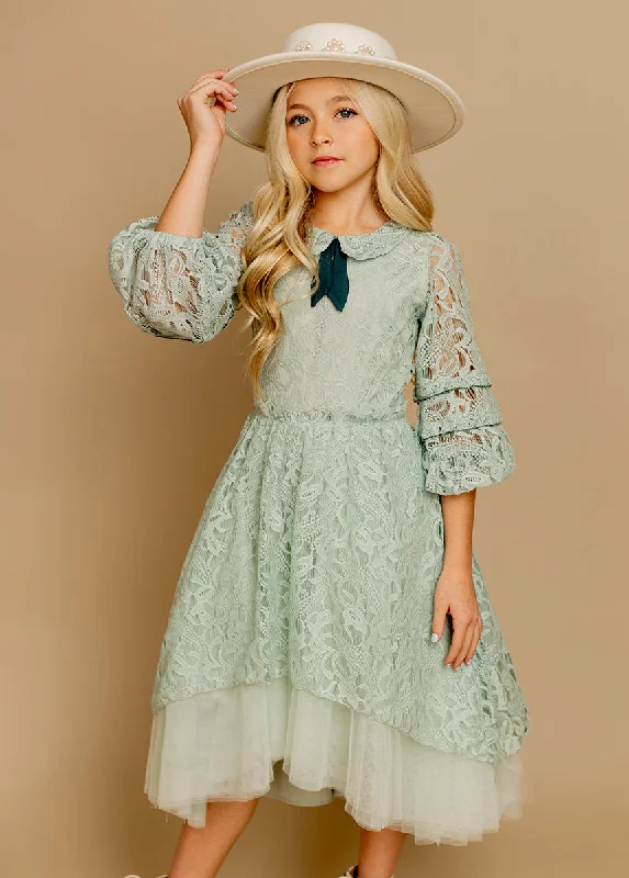 Paris Petticoat Dress in Light Seaglass Tunics Corduroy durable