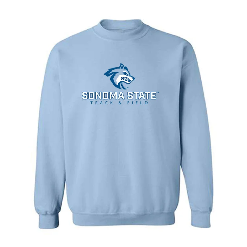 SSU - NCAA Women's Track & Field : Katie Snedden - Classic Shersey Crewneck Sweatshirt Hoodie with Button Classic Timeless