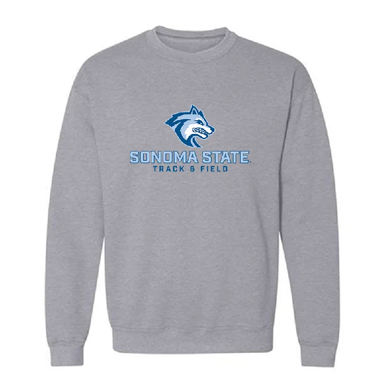 SSU - NCAA Women's Track & Field : Katie Snedden - Classic Shersey Crewneck Sweatshirt Hoodie with Stripes Bold Sporty