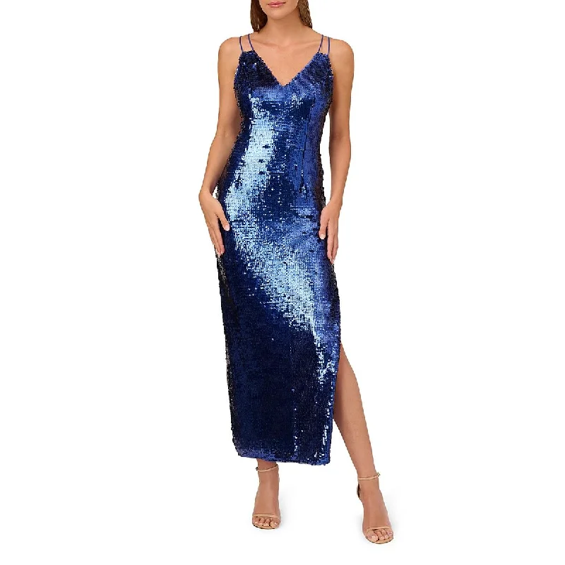 Liv Foster Womens Sequined Long Cocktail And Party Dress Tunics Polka dots