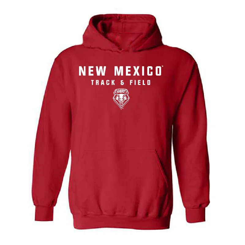 New Mexico - NCAA Women's Track & Field : Meadow Drebert - Classic Shersey Hooded Sweatshirt Hoodie with Camouflage Military Edgy
