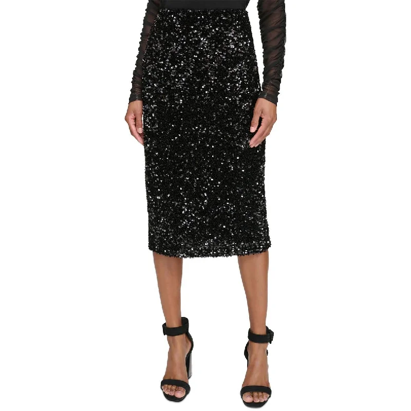 Calvin Klein Womens Sequined Mini Cocktail And Party Dress Tunics Summer linen