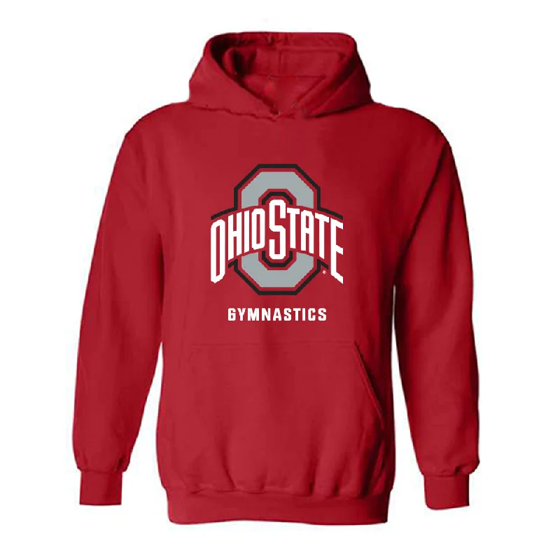 Ohio State - NCAA Women's Gymnastics : Reagan Sams - Classic Shersey Hooded Sweatshirt Hoodie with Back Slit Movement Comfort