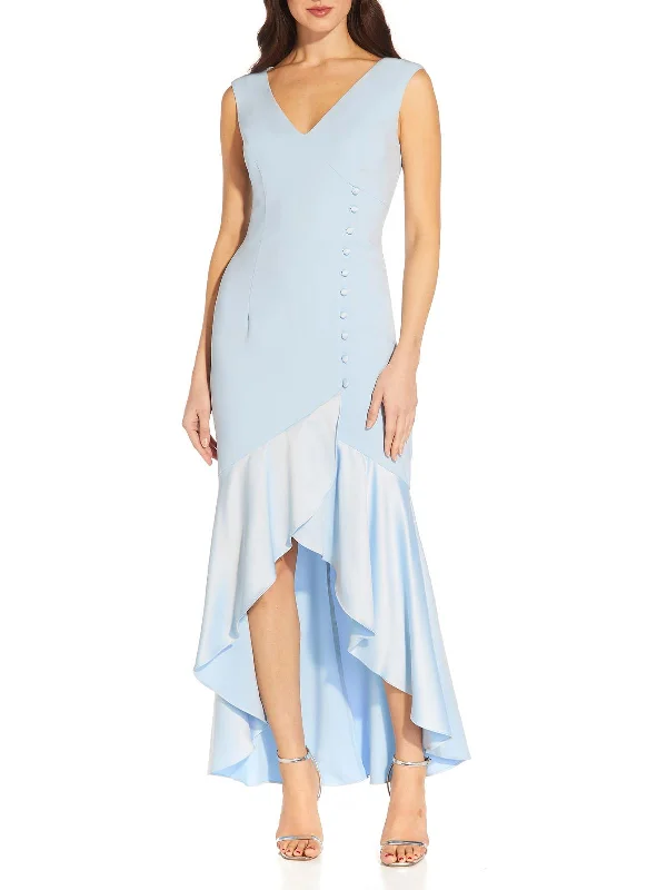 Womens Hi Low Maxi Evening Dress Tunics Trendy modern