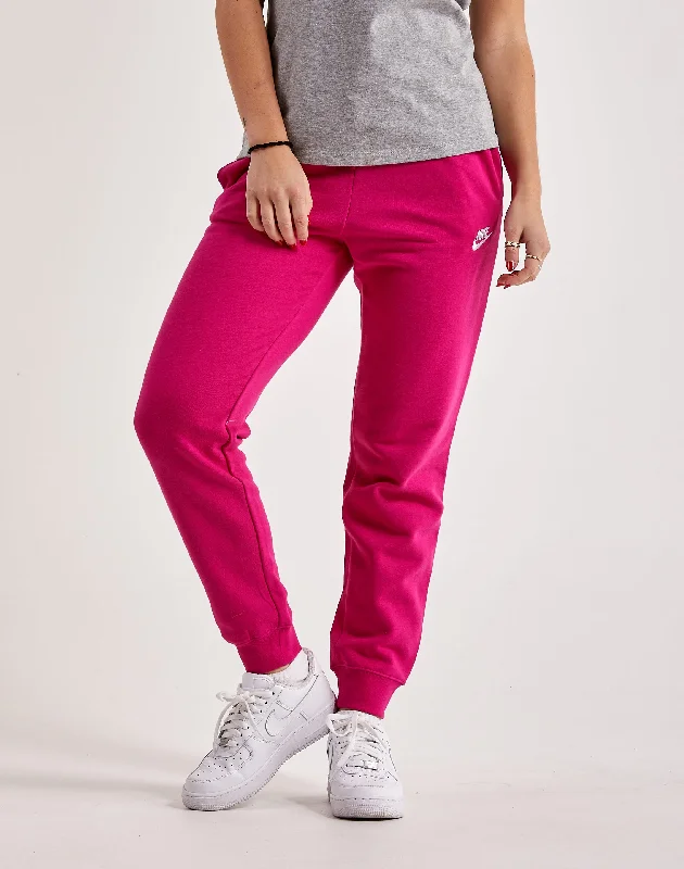 Nike Club Fleece Mid-Rise Pants Trendy Printed Leggings