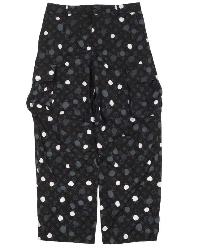 Yayoi Kusama Cargo Pants Comfortable Jogger Trousers