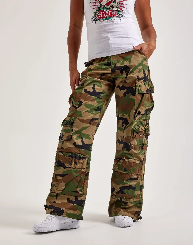 Smoke Rise Nylon Cargo Pants Cozy Fitted Pants