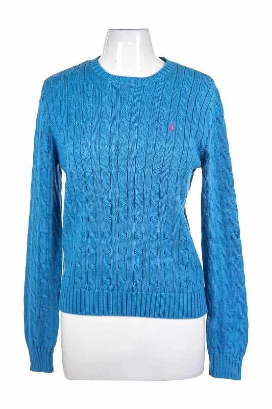 Ralph Lauren Sweater Denim Fabric Leather Fabric Suede Fabric