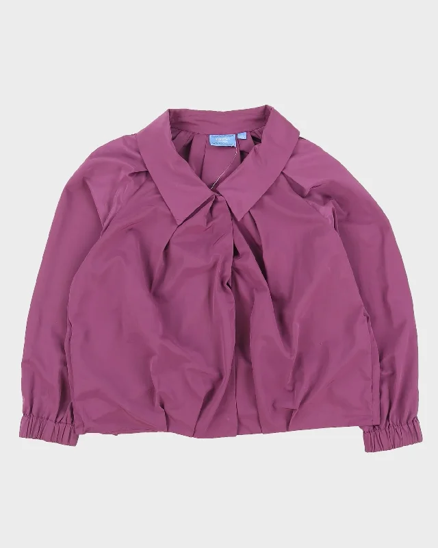 Simply Vera Wang Purple Jacket - L Anorak Shell Jacket Lightweight Jacket