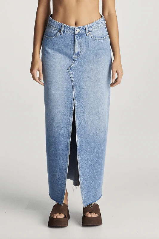 WRANGLER MID REPAIR MAXI SKIRT - FLOAT ON velvet skirt luxury