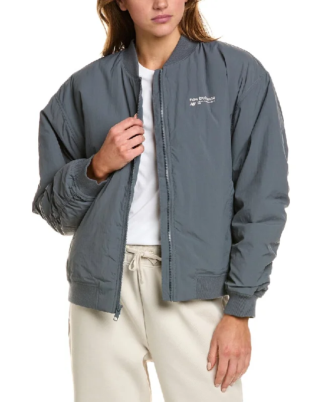New Balance Jacket Ribbed Jacket Pleated Jacket Ruffled Jacket
