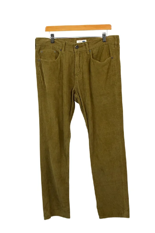 Tan Corduroy Pants Slim-Fit Leggings