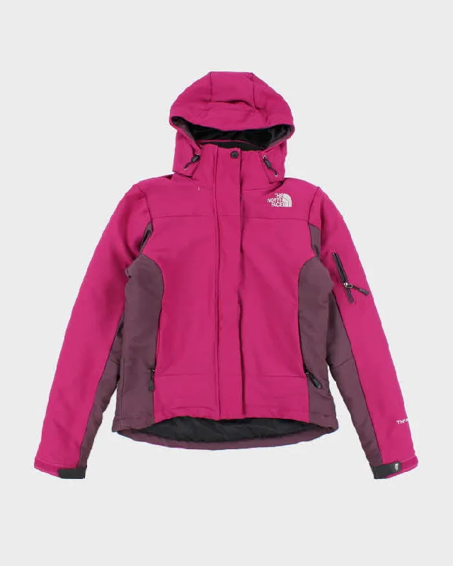 The North Face Pink Hooded Jacket - S Satin Jacket Silk Jacket Chiffon Jacket