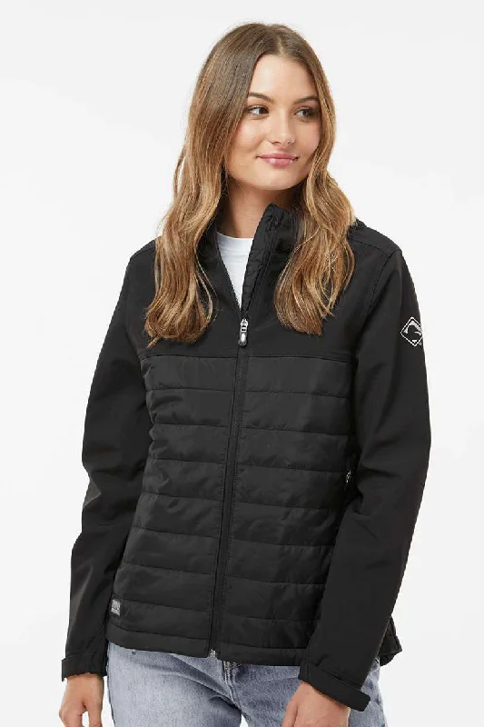 Dri Duck Womens Vista Water Resistant Soft Shell Full Zip Puffer Jacket - Black Satin Jacket Silk Jacket Chiffon Jacket