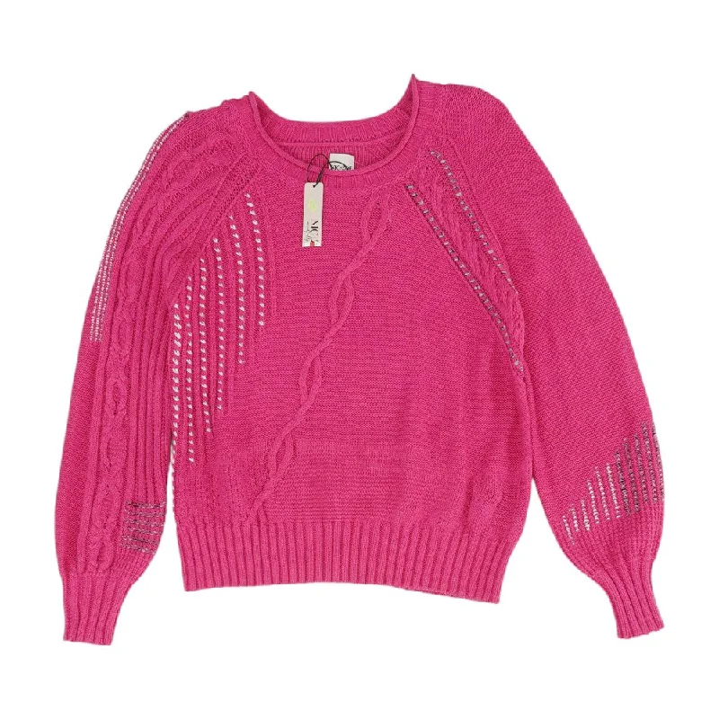 Magenta Solid Sweater Jersey Fabric Tulle Fabric Batik Fabric