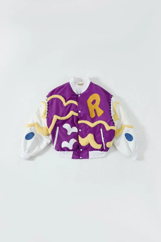 BUBBLE EMBROIDERY CLOUD JACKET Tailored Jacket Straight Jacket A-Line Jacket