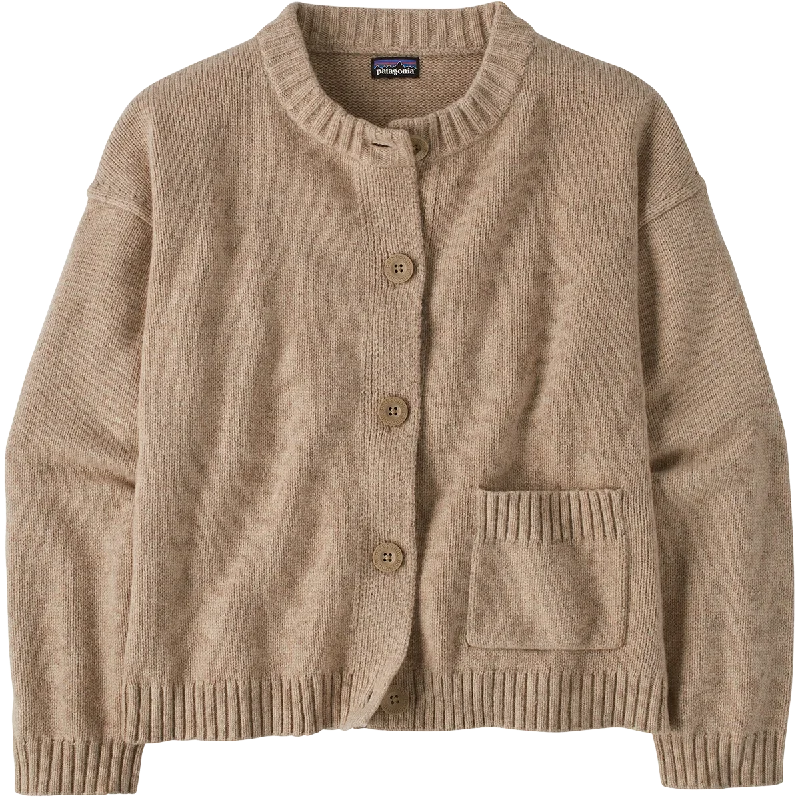 Women's Recycled Wool Sweater Jacket Iron Safe Non-Iron Wrinkle Free