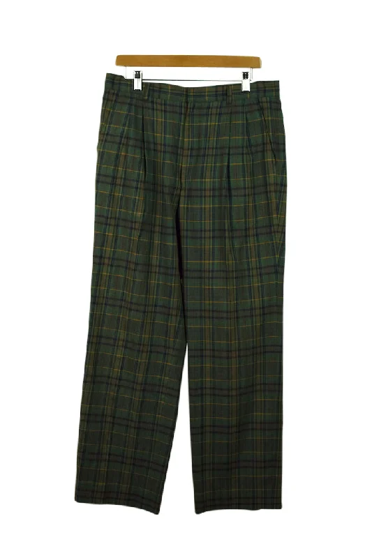 Checkered Pants Formal Wide-Leg Pants