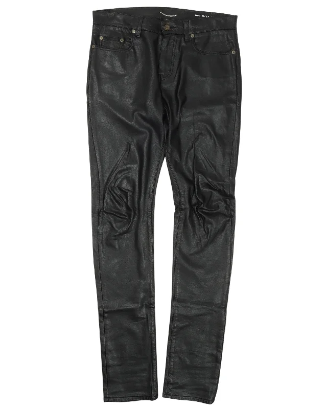 Leather D02 Pants Relaxed Linen Pants