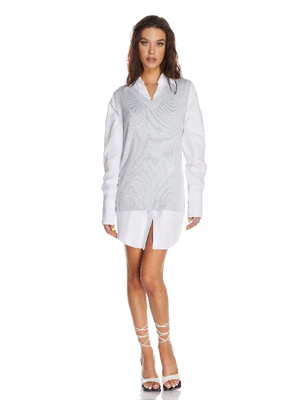Piper Sweater Vest Toggled Drawstring Belted