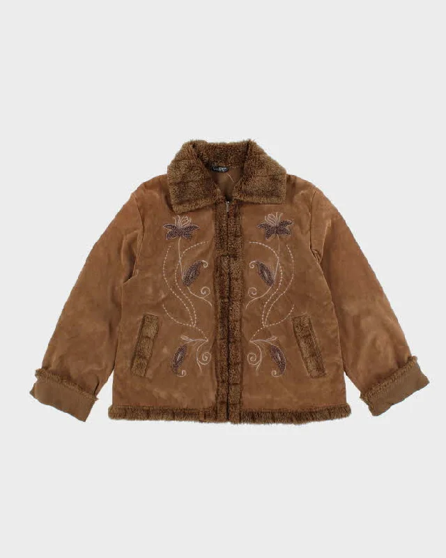 Vintage Y2k 00s Effect Embroidered Jacket - M Anorak Shell Jacket Lightweight Jacket