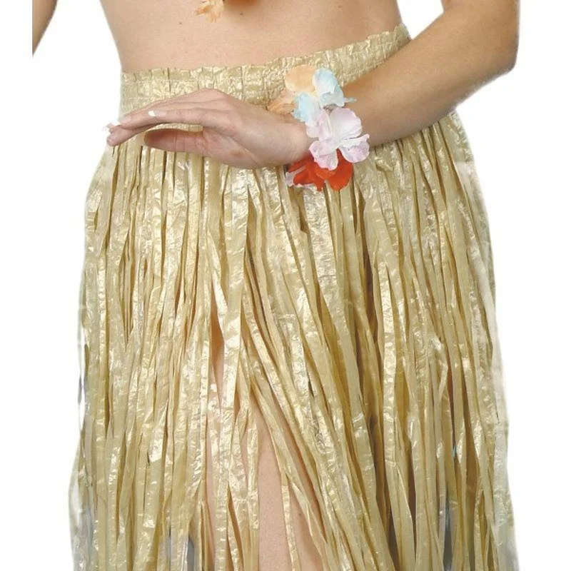 Hawaiian Hula Skirt Adult Yellow slim fit skirt