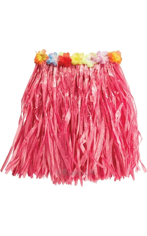 Hawaiian Skirt Pink 50cm lightweight skirt design