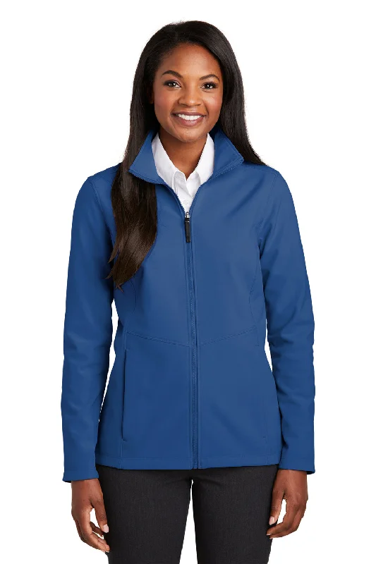 Port Authority Womens Collective Wind & Water Resistant Full Zip Jacket - Night Sky Blue - Closeout Corduroy Jacket Velvet Jacket Brocade Jacket