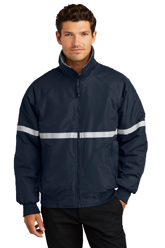 Port Authority Mens Challenger Wind & Water Resistant Full Zip Jacket - True Navy Blue Fitted Jacket Loose Jacket Oversized Jacket