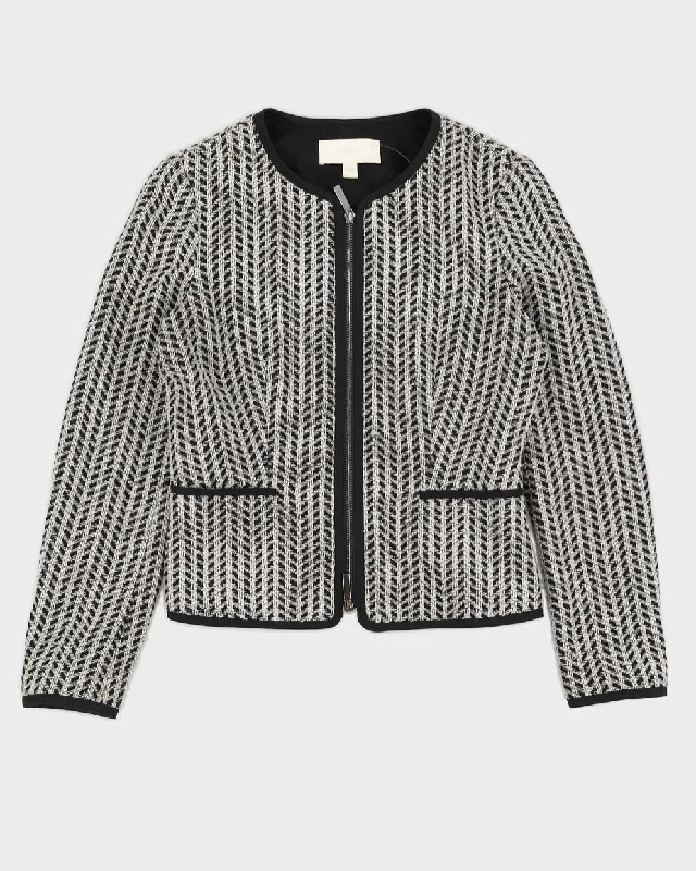 Hugo Boss Black and Cream Jacket - S Wool Jacket Cashmere Jacket Tweed Jacket