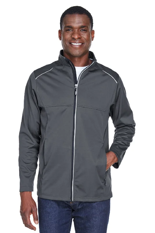 Core 365 Mens Techno Lite Water Resistant Full Zip Jacket - Carbon Grey Wool Jacket Cashmere Jacket Tweed Jacket