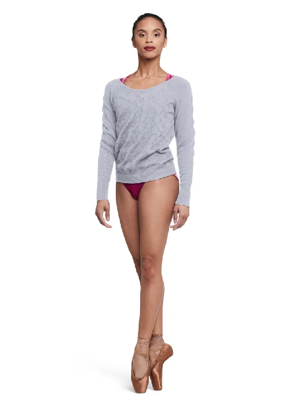Mila Knit Sweater (Grey Marle) Collared Crew Neck Turtle Neck