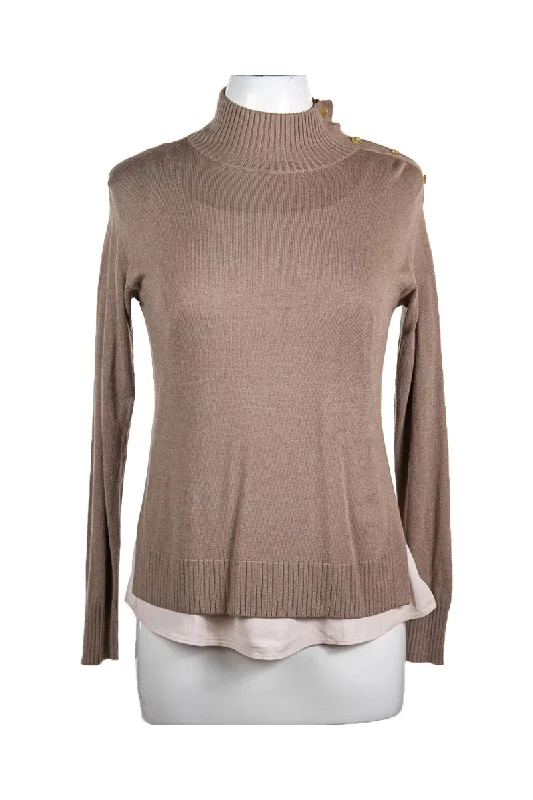 Ann Taylor Sweater Fleece Sweater Nylon Polyester