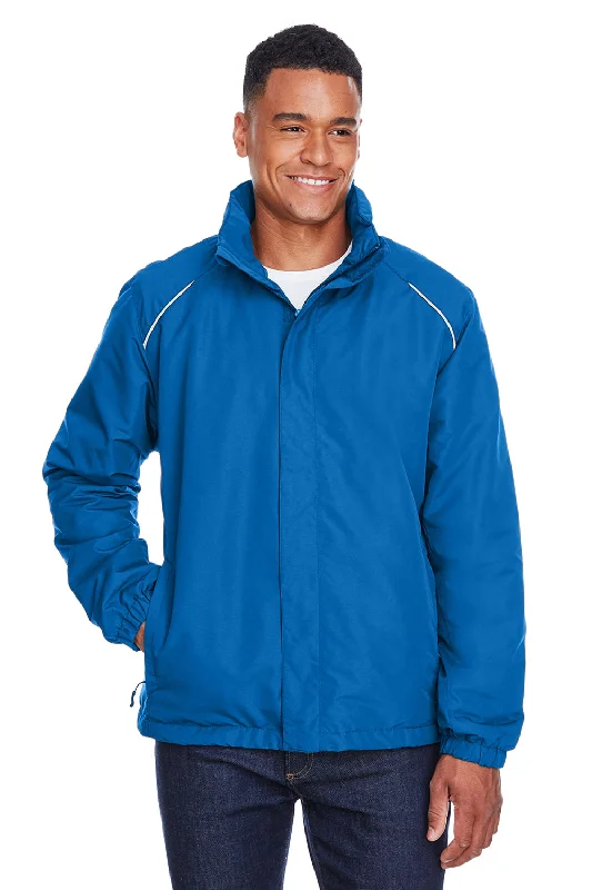 Core 365 Mens Profile Water Resistant Full Zip Hooded Jacket - True Royal Blue Satin Jacket Silk Jacket Chiffon Jacket