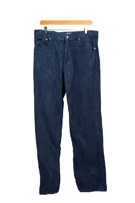 Calvin Klein Brand Corduroy Pants Wide-Legged Palazzos