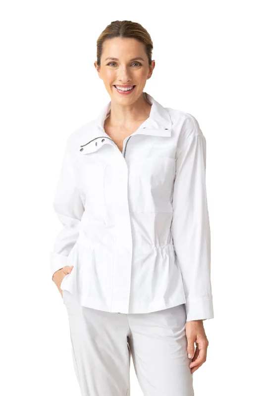Women's Habitat Cool Tech Utility Jacket White Tailored Jacket Straight Jacket A-Line Jacket
