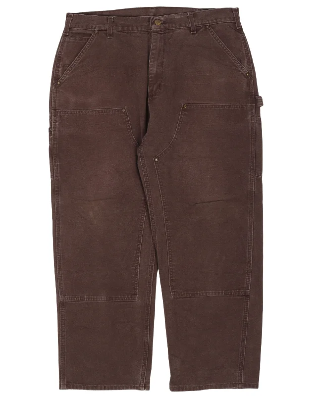 Carhartt Double Knee Pants Fashionable Button-Up Pants