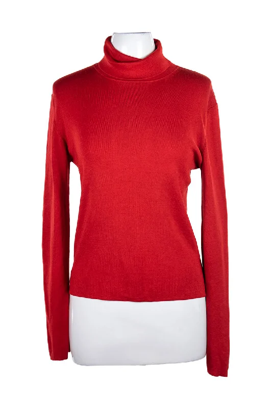 Neiman Marcus Sweater Boat Neck Shawl Collar Notched Collar