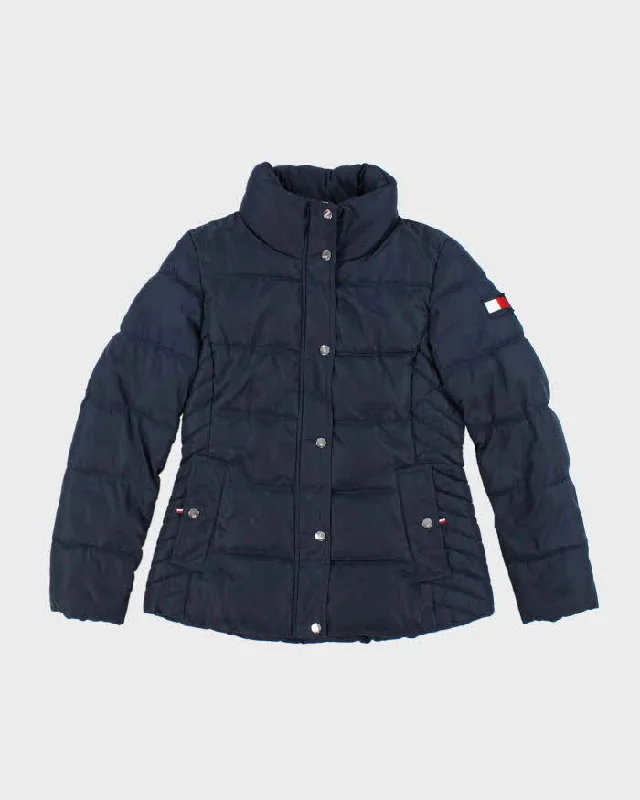Tommy Hilfiger Puffer Jacket - S One-Shoulder Jacket Off-the-Shoulder Jacket Asymmetrical Jacket