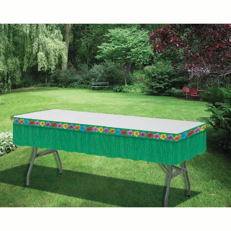 Hawaiian Green Table Skirt relaxed fit skirt