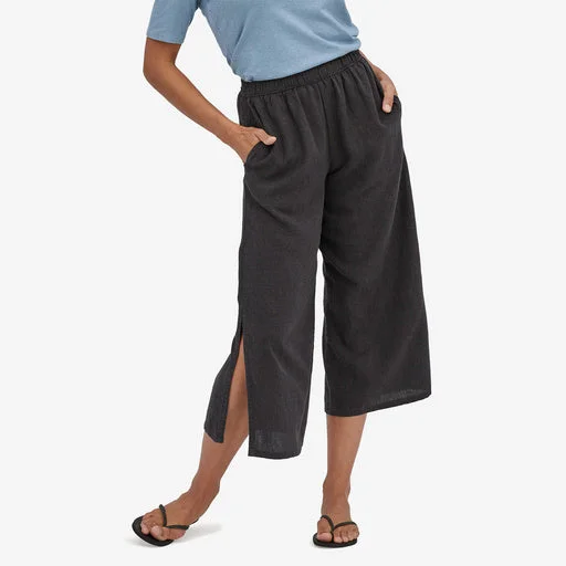 Patagonia Garden Island Pants - Whole Weave: Ink Black Comfortable Wide-Leg Pants