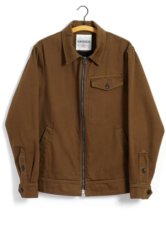 JARLE | Casual Zipper Jacket | Nut Notch Collar Peter Pan Collar Cowl Neck