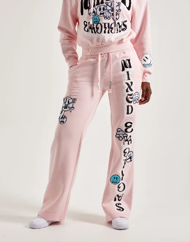 First Row Mixed Emotions Fleece Pants High-Waist Yoga Pants